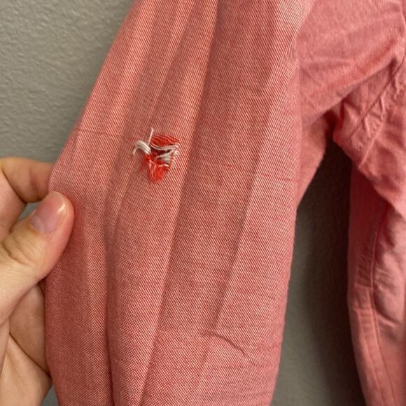 DENIM & FLOWERS- Seer Sucker zip up jacket - Size small - Picture 6 of 12